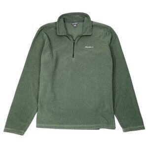 Men's Green Quarter-Zip Sweater